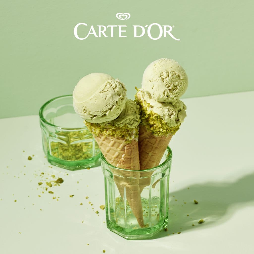 Pistazienwaffel mit Twist Pistazienwaffel mit Twist